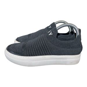 DKNY black, womens 7 black slip on sneaker shoe